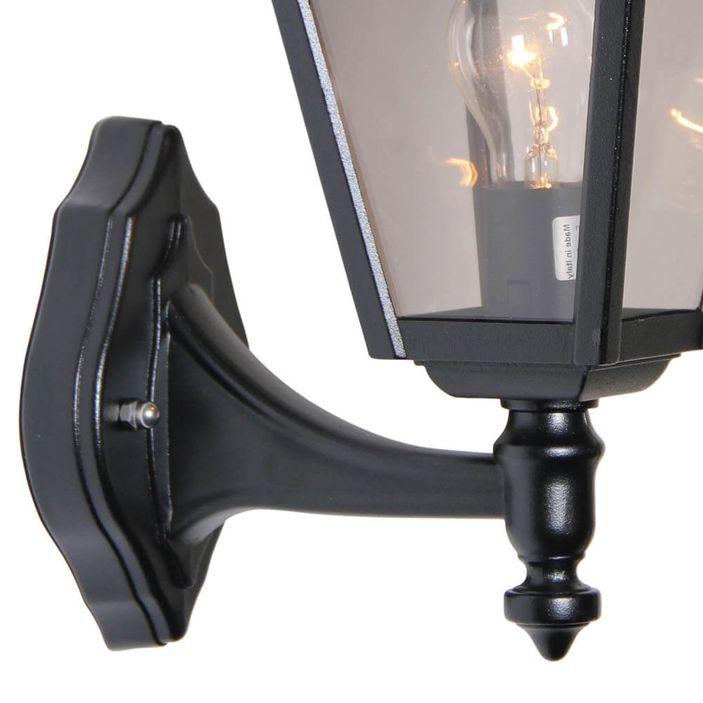 Lampe d'extérieur classique Quadrana Up noir Franssen 8033239084338