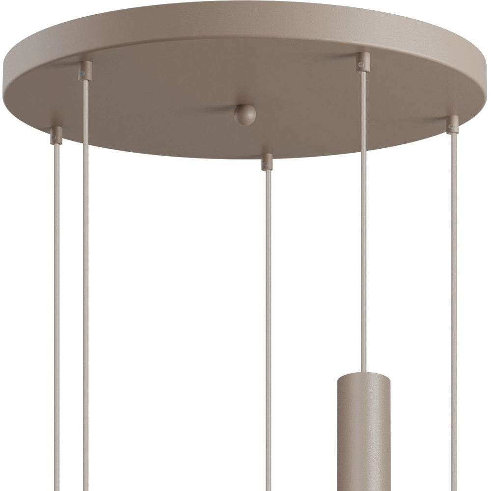 Lampe suspendue à 5 lumières Opera Ø 50 cm beige terra Masterlight 8718121424323