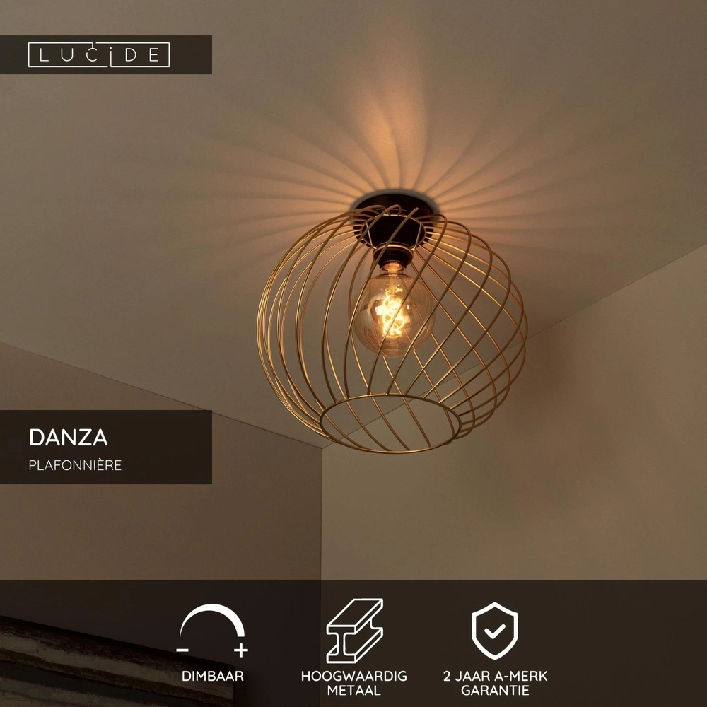 Lampe de plafond Danza or Ø 40cm Lucide 5411212211484