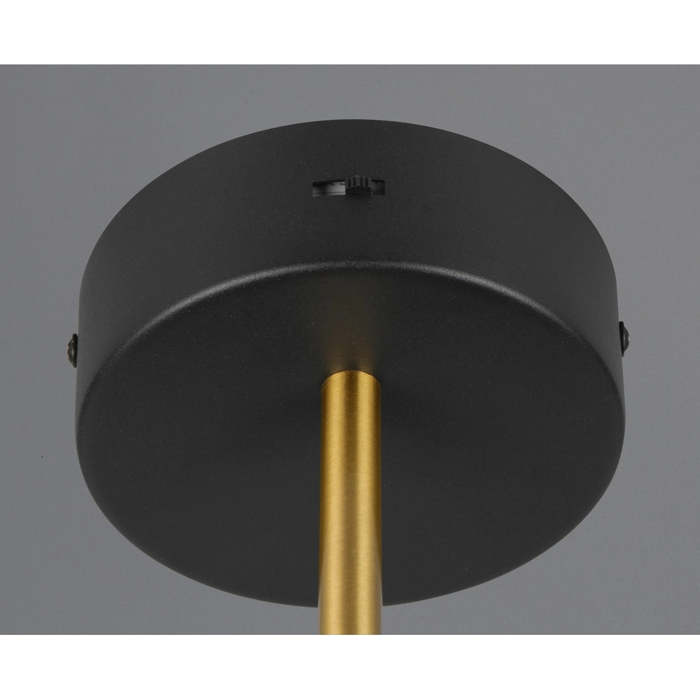 Applique murale moderne Keaton noir avec or Trio 4017807655742