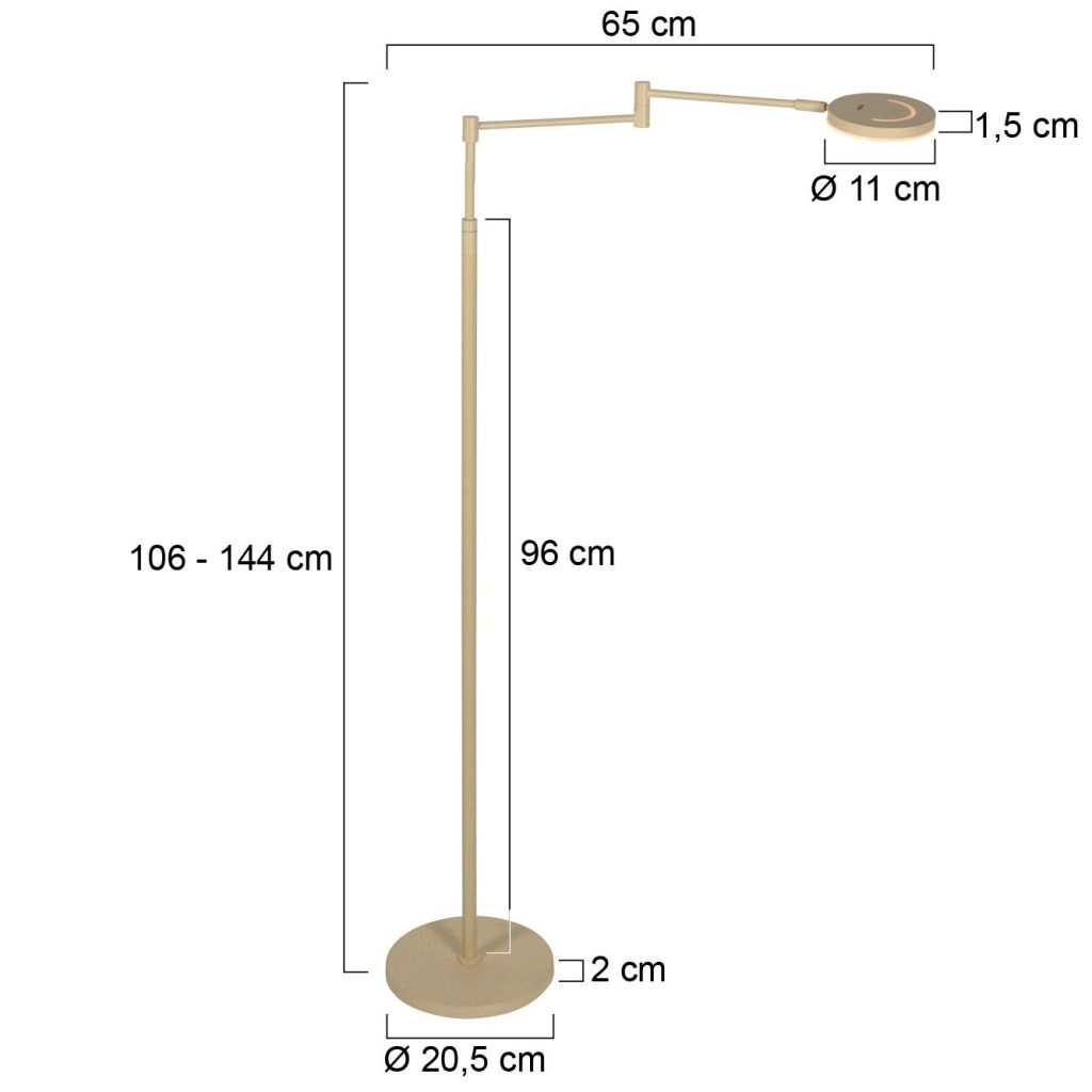 Lampe de lecture Soleil Brun sable Steinhauer 8712746180695