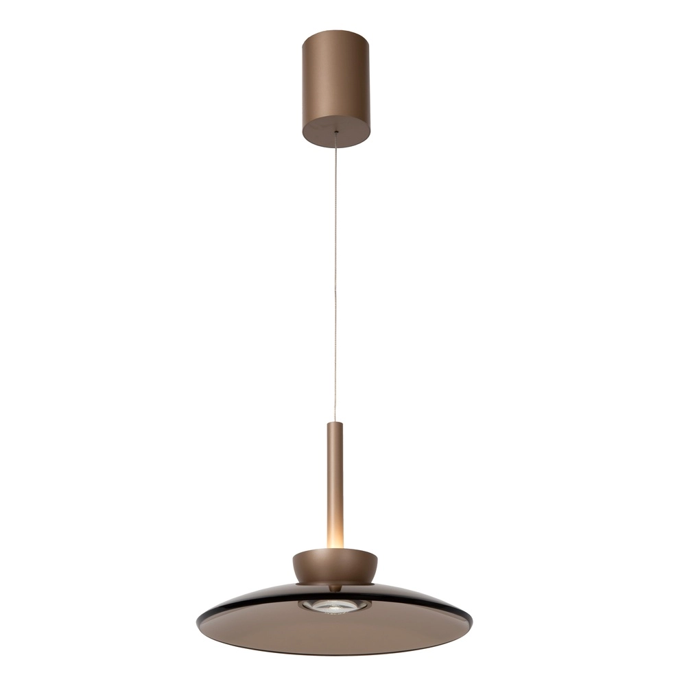 Suspension à LED en verre Santiago Ø 32cm - champagne
