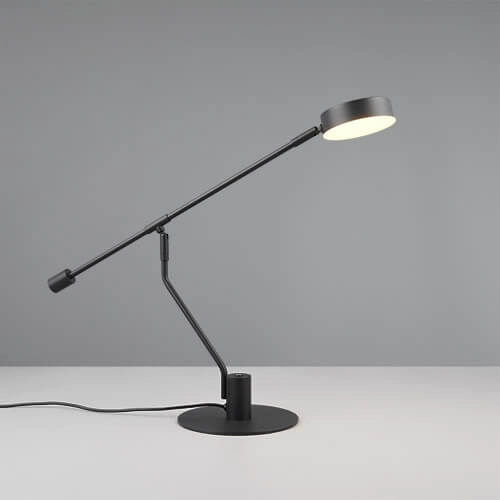 Lampe de bureau LED Manduro noir Trio 4017807615999