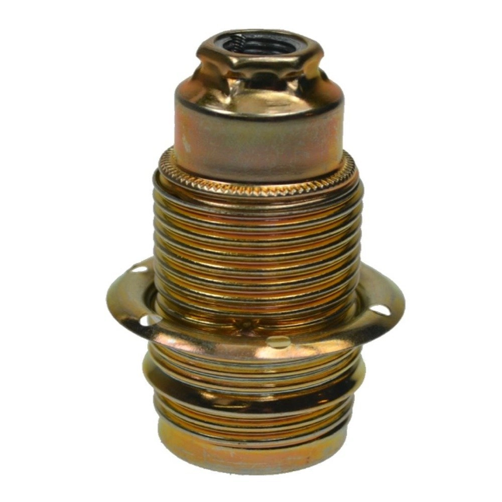 Support de lampe E14 - Base en laiton avec 2 anneaux