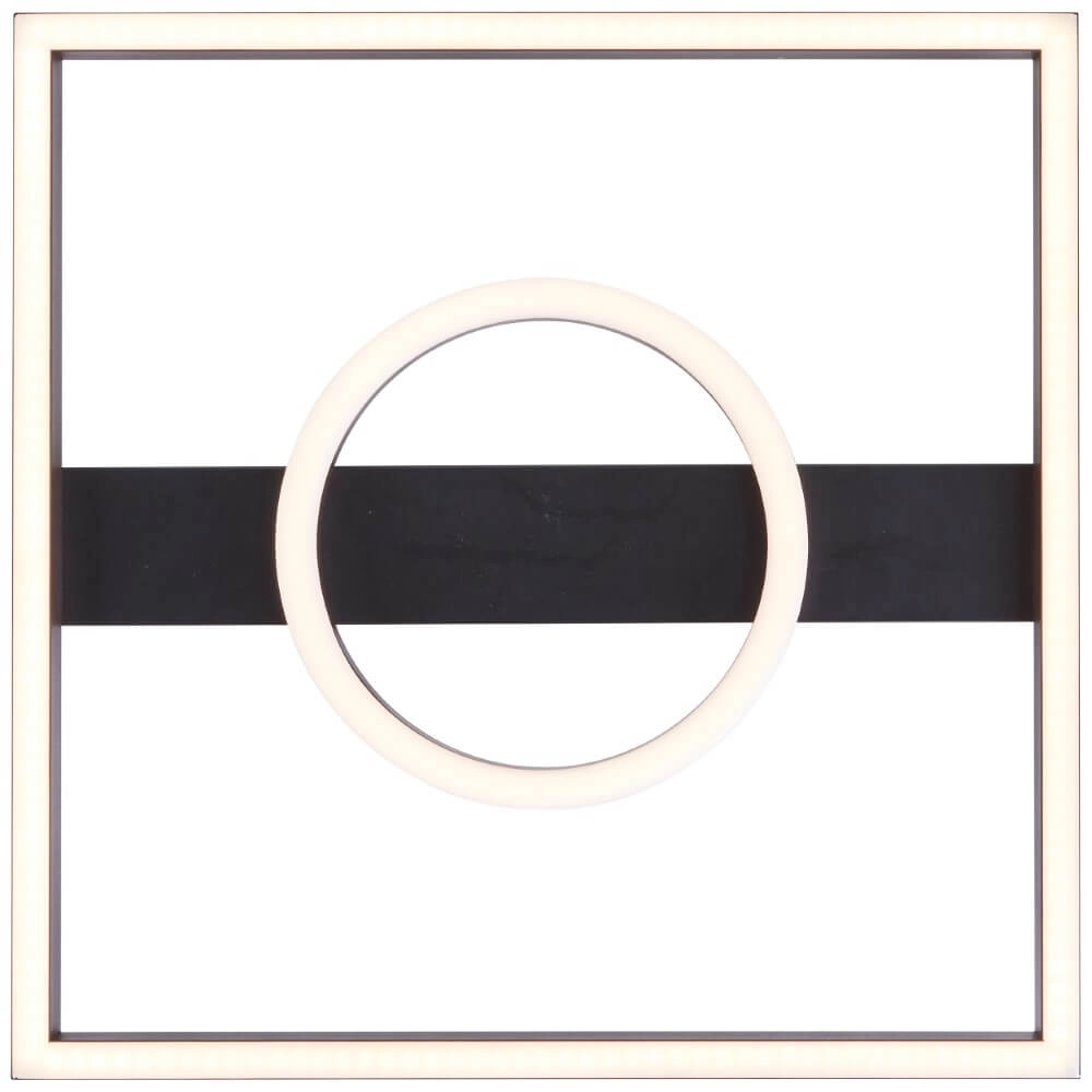 Plafonnier Maureen 40x40cm noir Brilliant 4004353420108