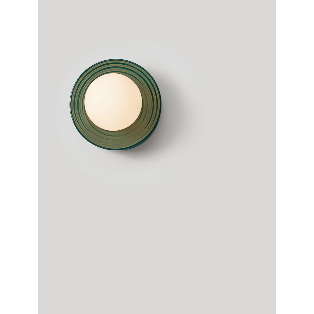 Applique murale Orbique vert Ø 16cm Lyora 5212017483928