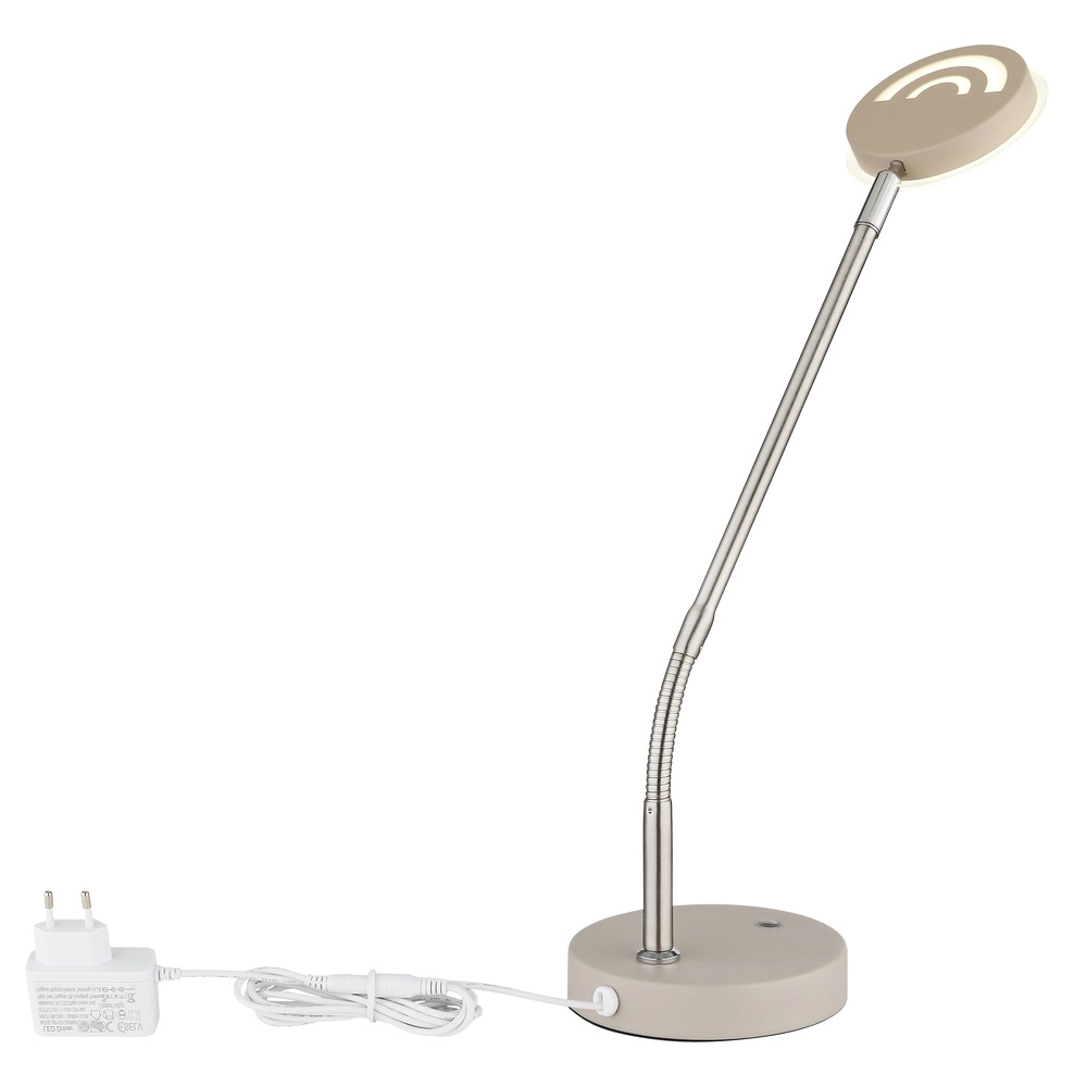 Lampe de bureau Silvio brun sable Globo 9007371593033
