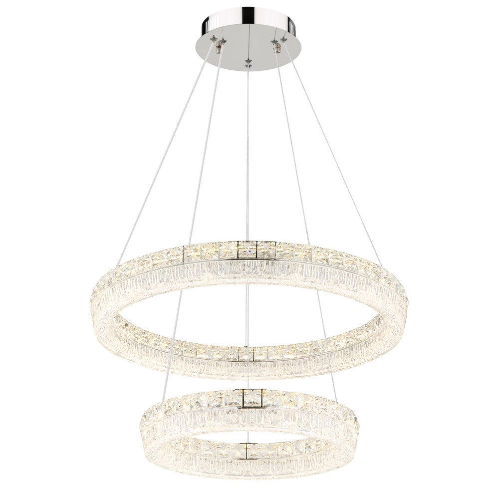 Lampe suspendue Laurel chrome Ø 60cm