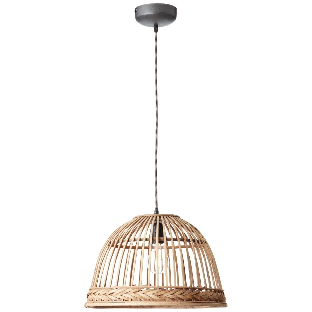 Lampe suspendue en rotin Padget Ø 42cm Brilliant 4004353351617
