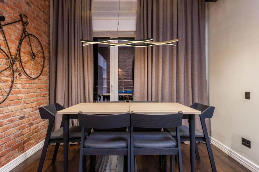 Lampe suspendue Geronimo noir avec du bois Globo 9007371451043