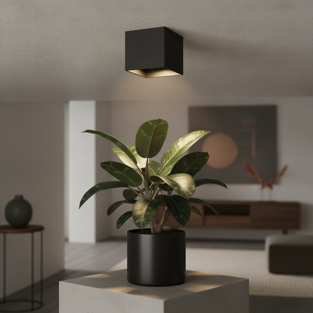 Spot LED noir Brock Structure