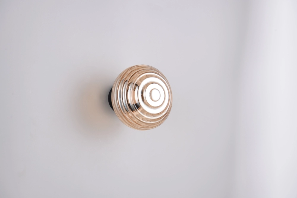 Applique murale Earl Verre ambré rechargeable Trio 4017807643435