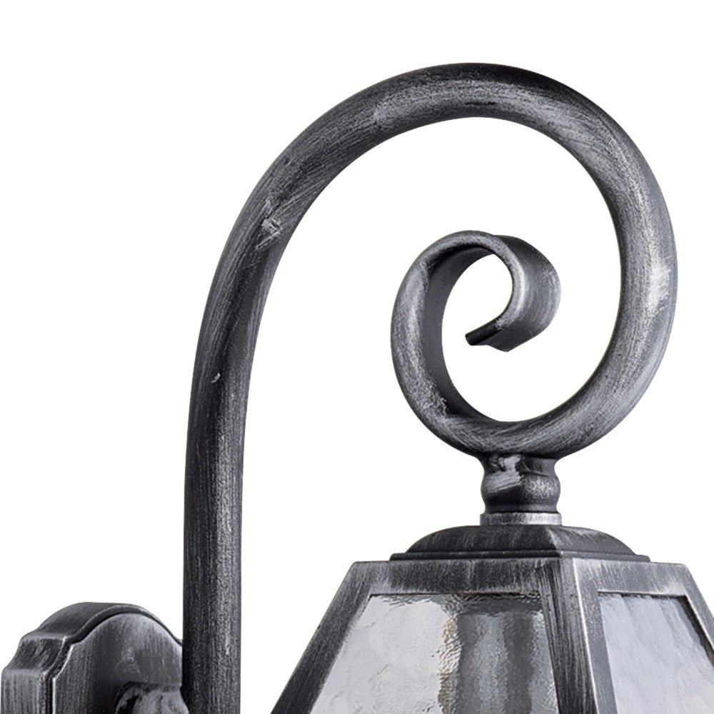 Applique classique Genoa Curl Noir argent Searchlight 5013874335999