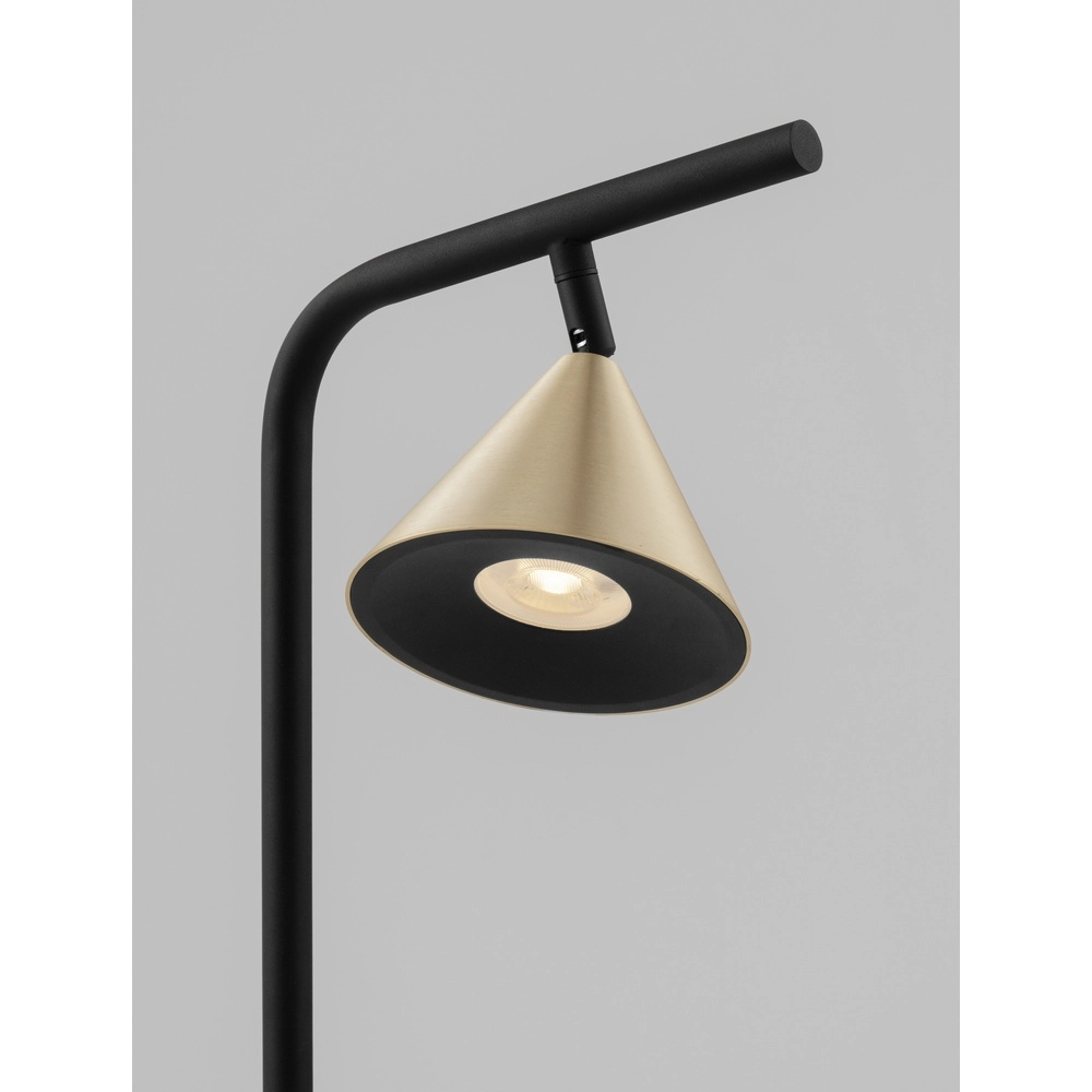 Lampadaire Conico noir avec or Lyora 5212017475473