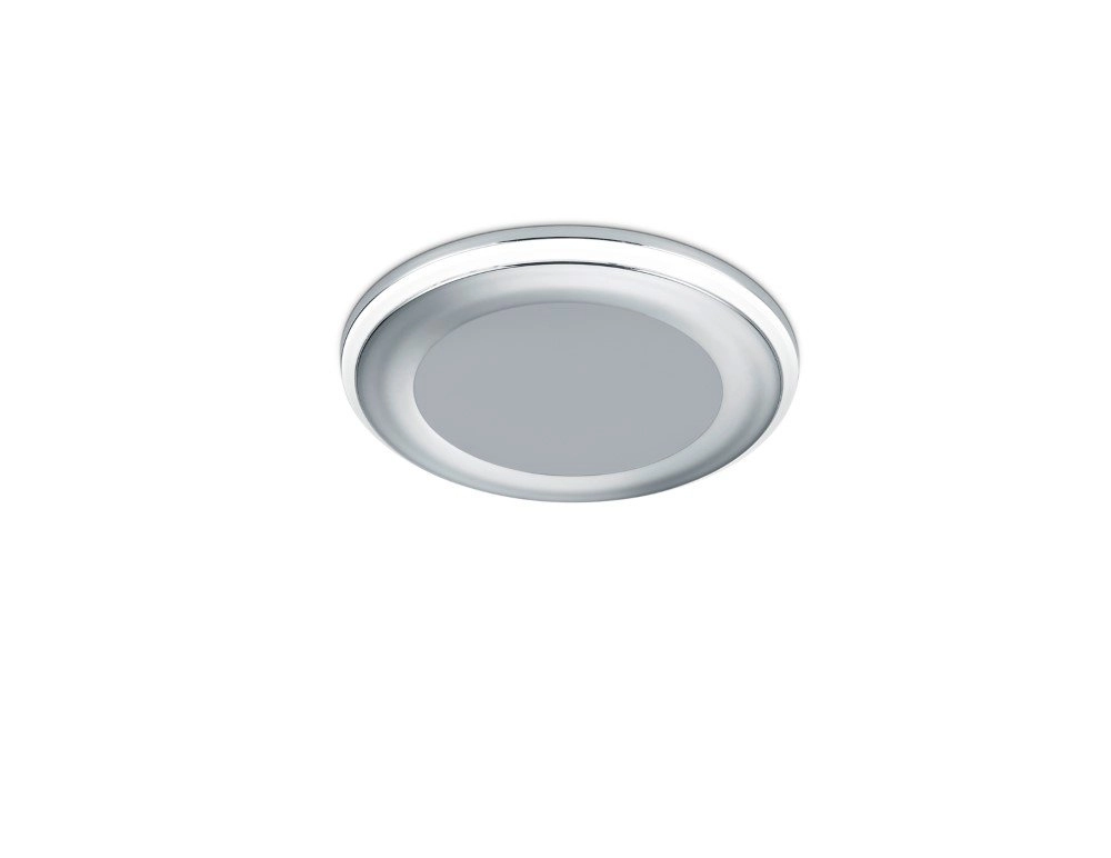 Spot encastré LED Aura 8,2 cm gris Trio 4017807427660