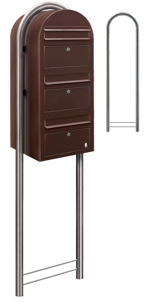 Boites aux lettres Trio 8017 Marron foncé Bobi 6417237015082