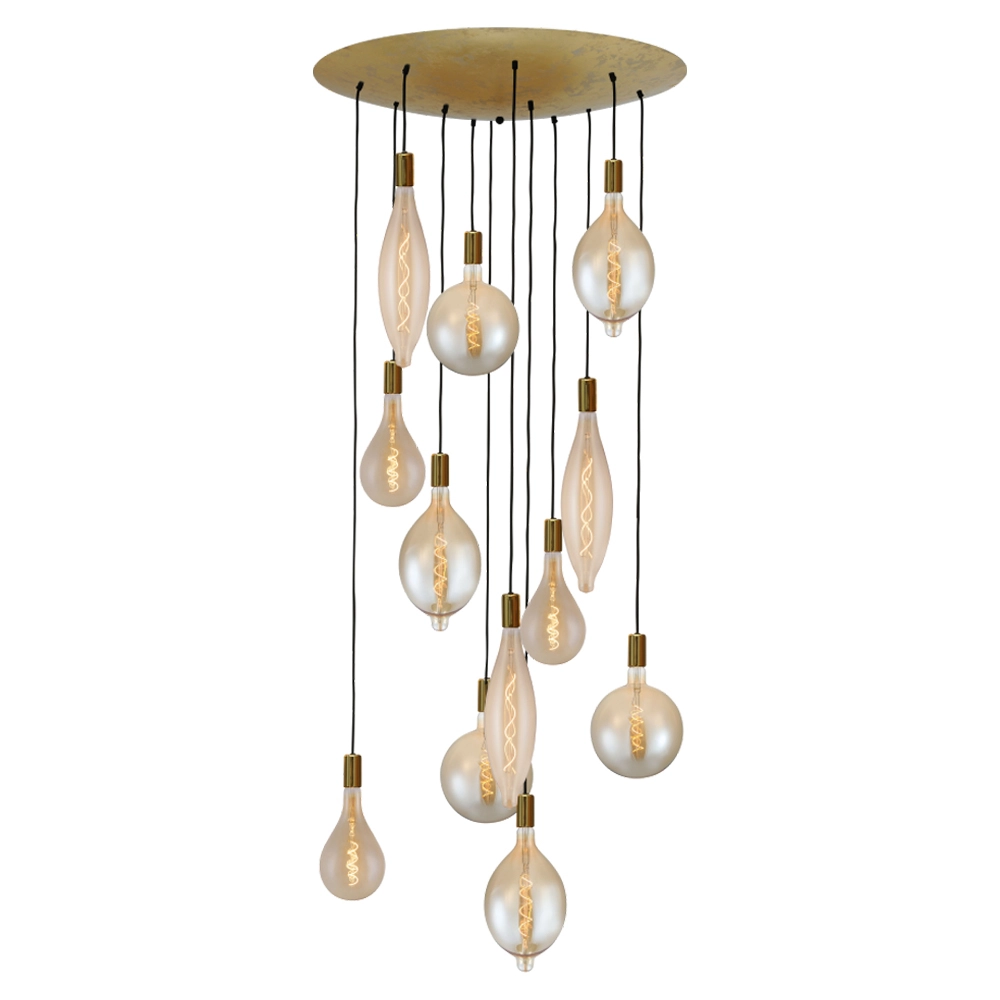 Lampe suspendue dorée Aton Lampe suspendue dorée Aton