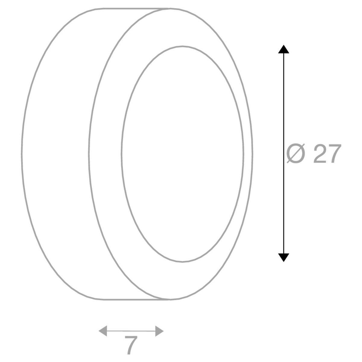 Lampe d’extérieur ronde Bulan 27cm gris argenté SLV 4024163090933