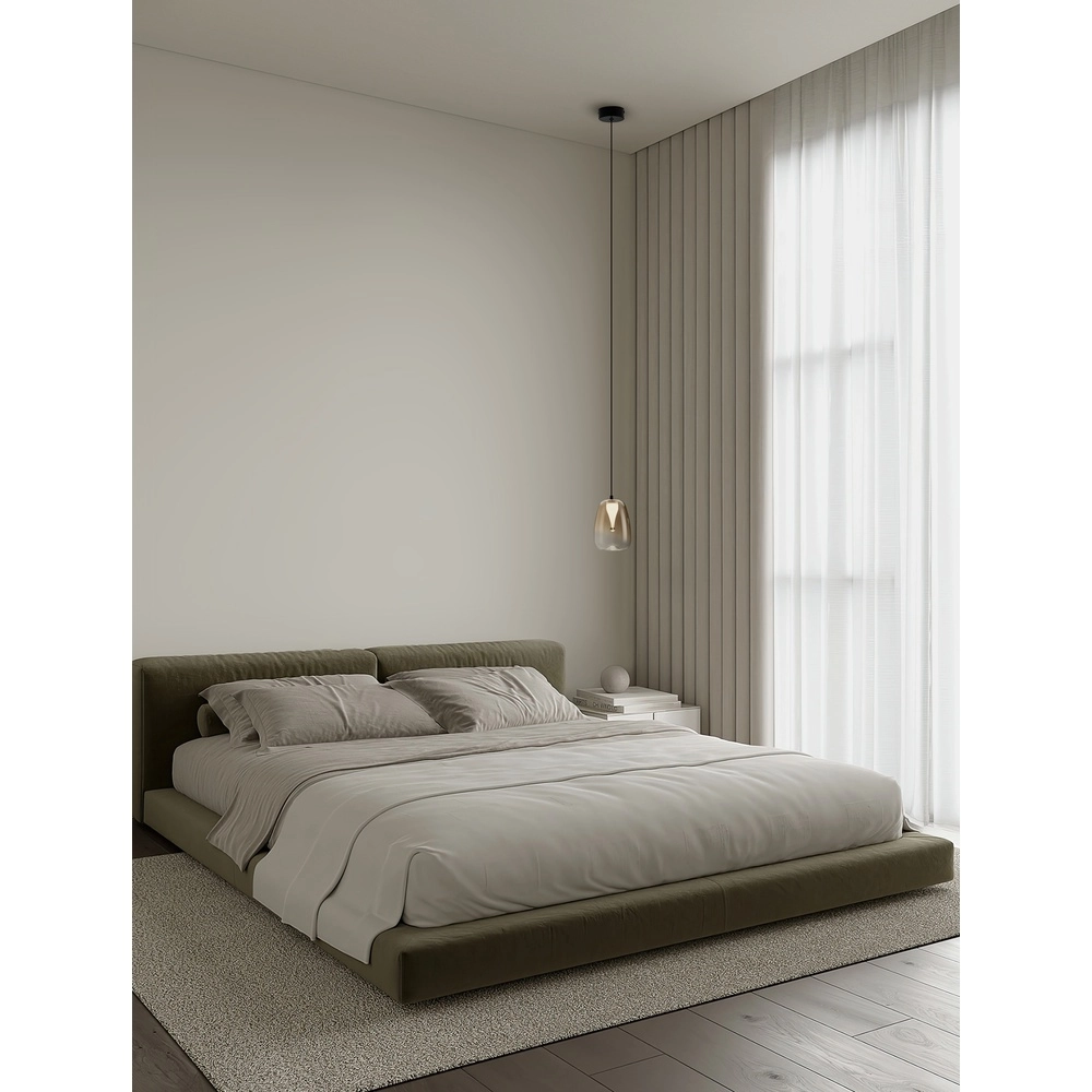 Suspension design Oblo 1 verre ambré clair Lyora 5212017474094