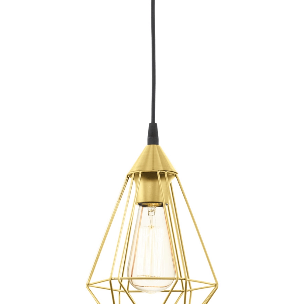 Lampe suspendue dorée Tarbes Ø 17,5 cm Eglo 9002759436810