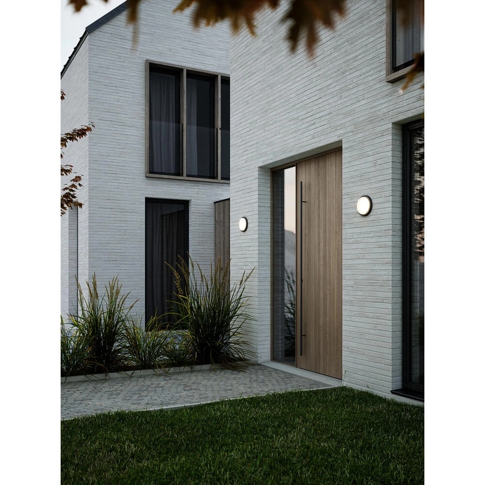 Applique murale noire Cuba Outdoor rond Ø 17,5cm Nordlux 5704924004711