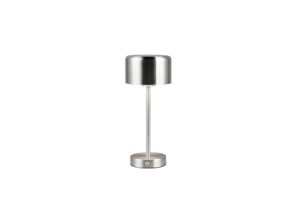 Lampe de table rechargeable Jeff nickel mat Lampe de table rechargeable Jeff nickel mat