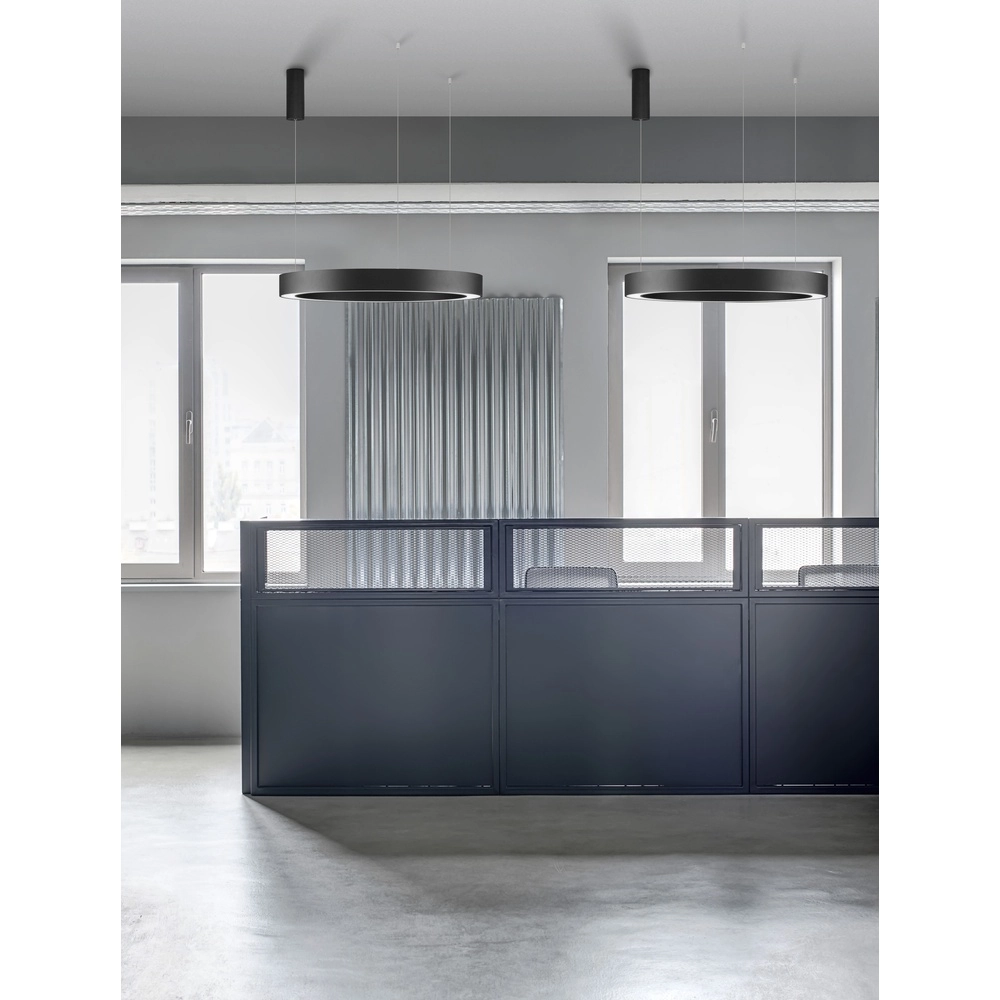 Suspension Morbido noir Ø 80cm Lyora 5212017438676