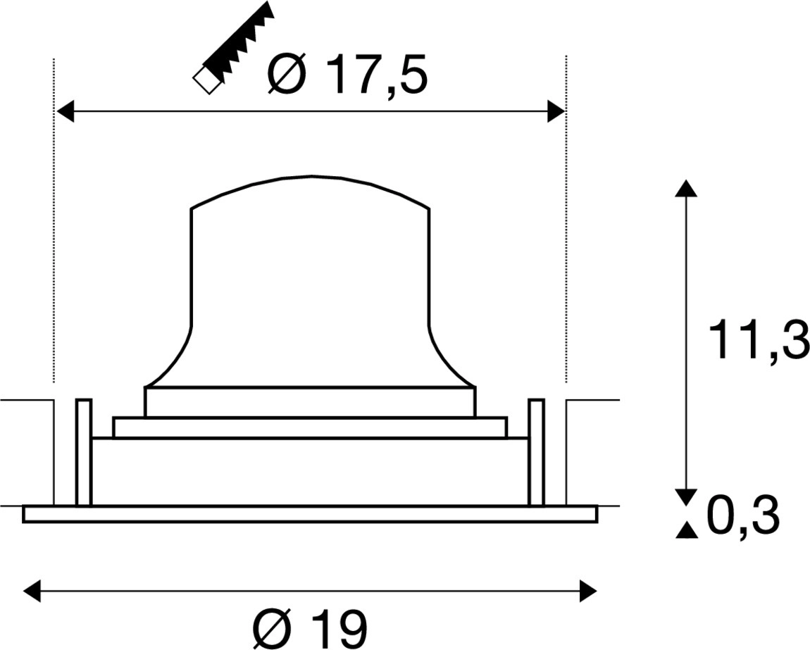 Spot encastré Numinos Move XL blanc/noir 2700K - 20 deg SLV 4024163307734