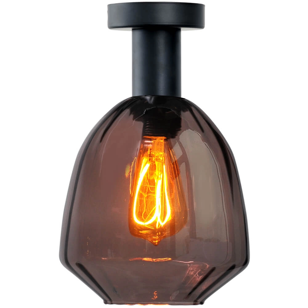 Plafonnier - Ø 20cm - Porto avec verre rouge Nicolette Plafonnier - Ø 20cm - Porto avec verre rouge Nicolette