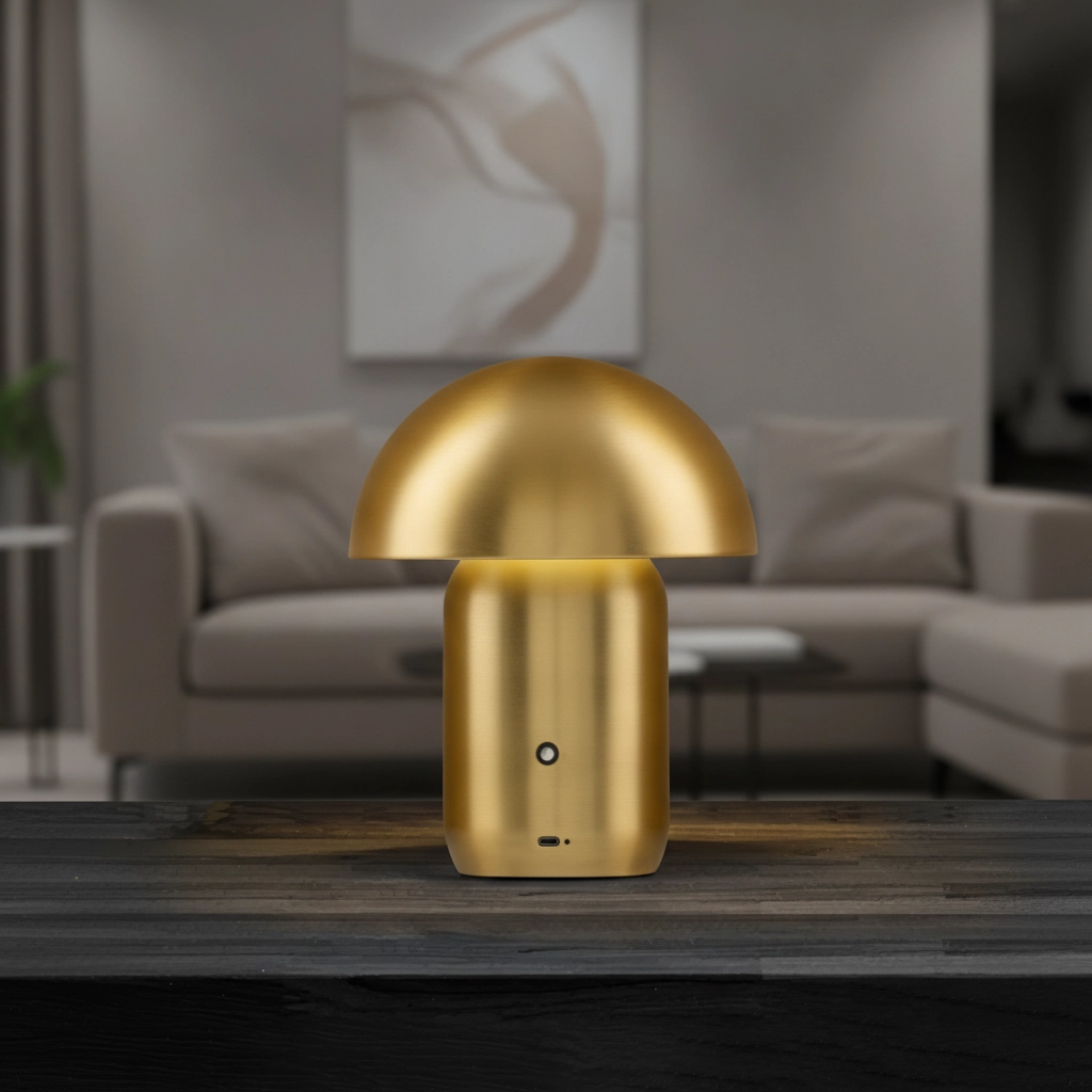 Lampe de table design Pois Or rechargeable