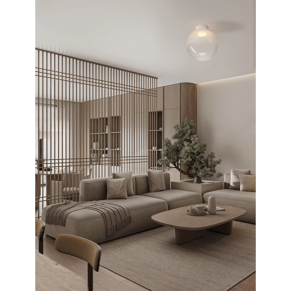 Plafonnier blanc Bolita ampoule Ø 30cm Lyora 5212017483607