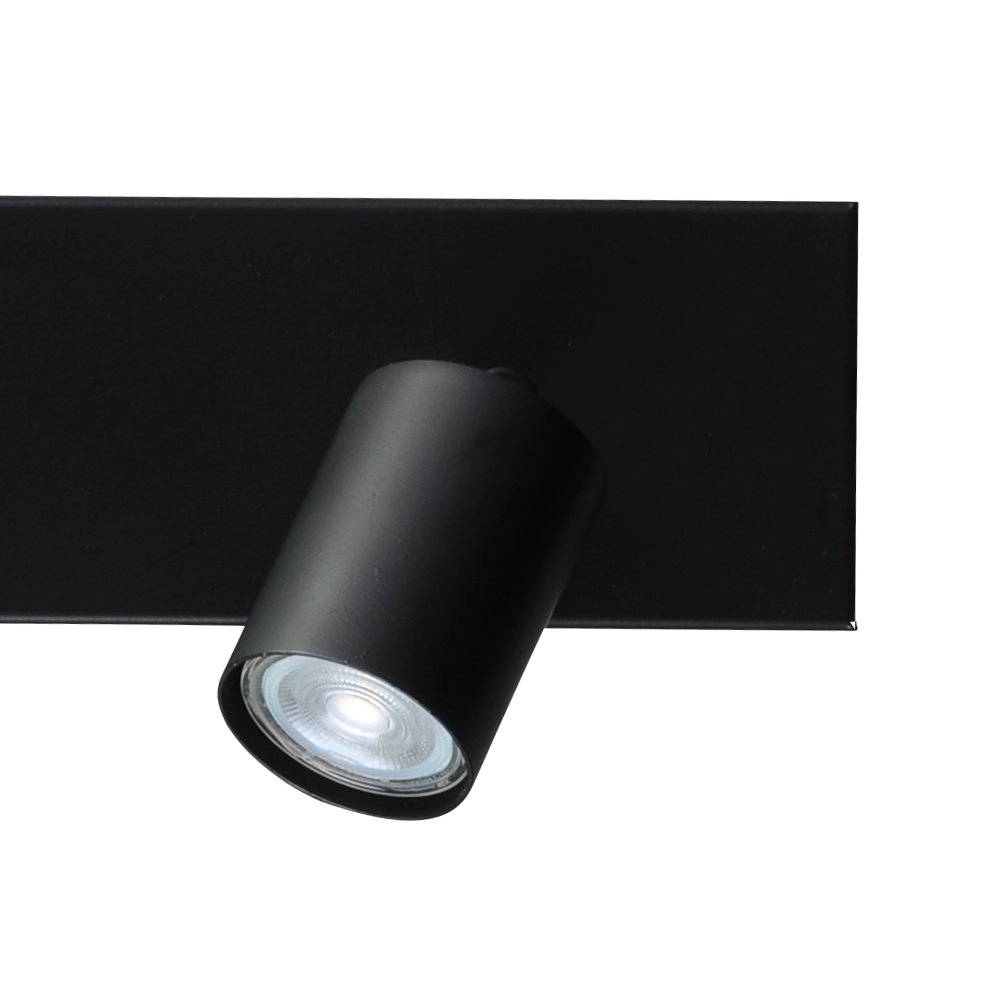 Plafonnier noir Bounce avec 3 points noirs Masterlight 8718121209265