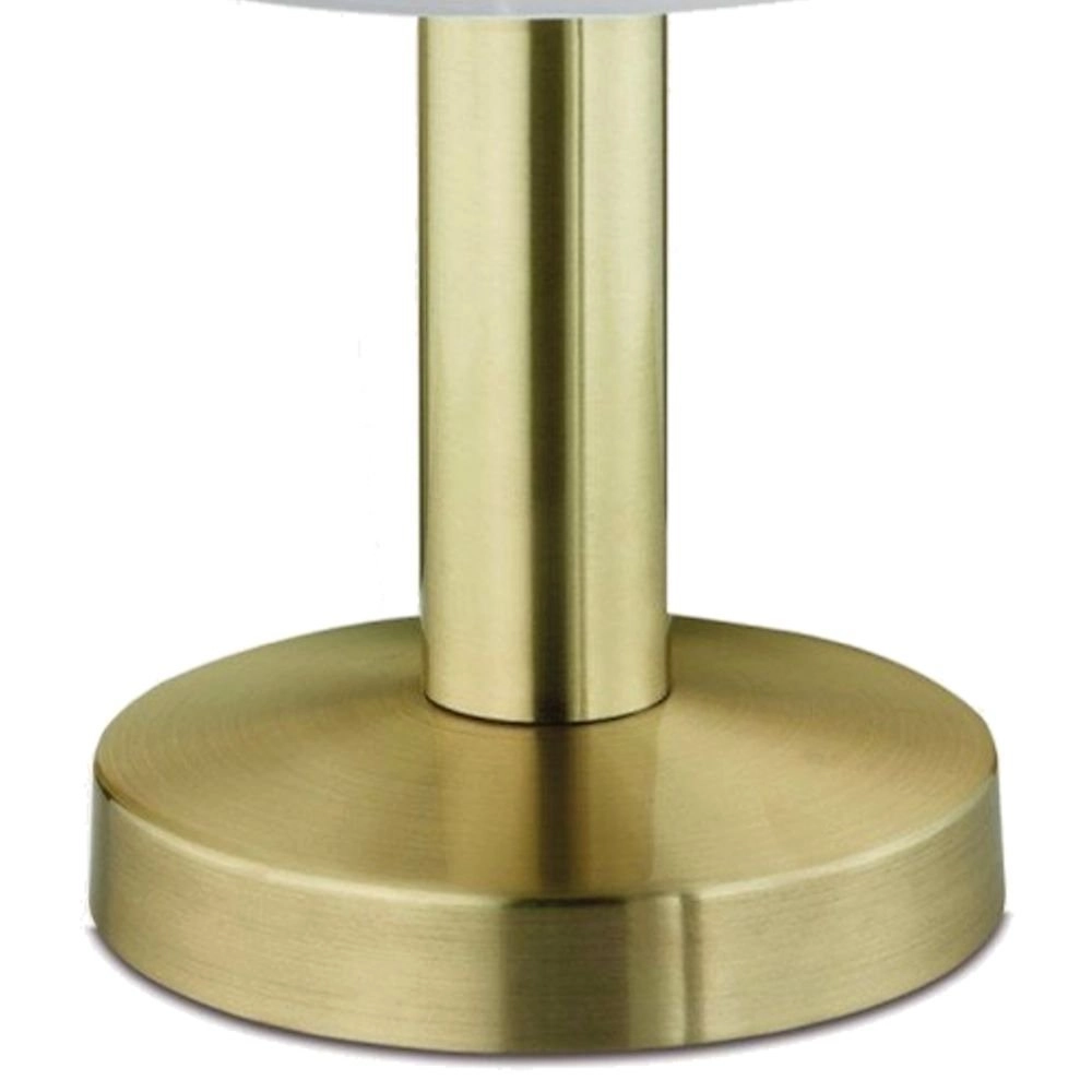 Lampe de table Fynn ll 21cm laiton mat avec blanc ivoire Trio 4017807551327