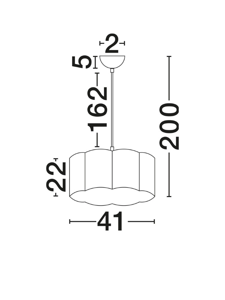 Lampe suspendue Bloosy Crème Lyora 5212017493545