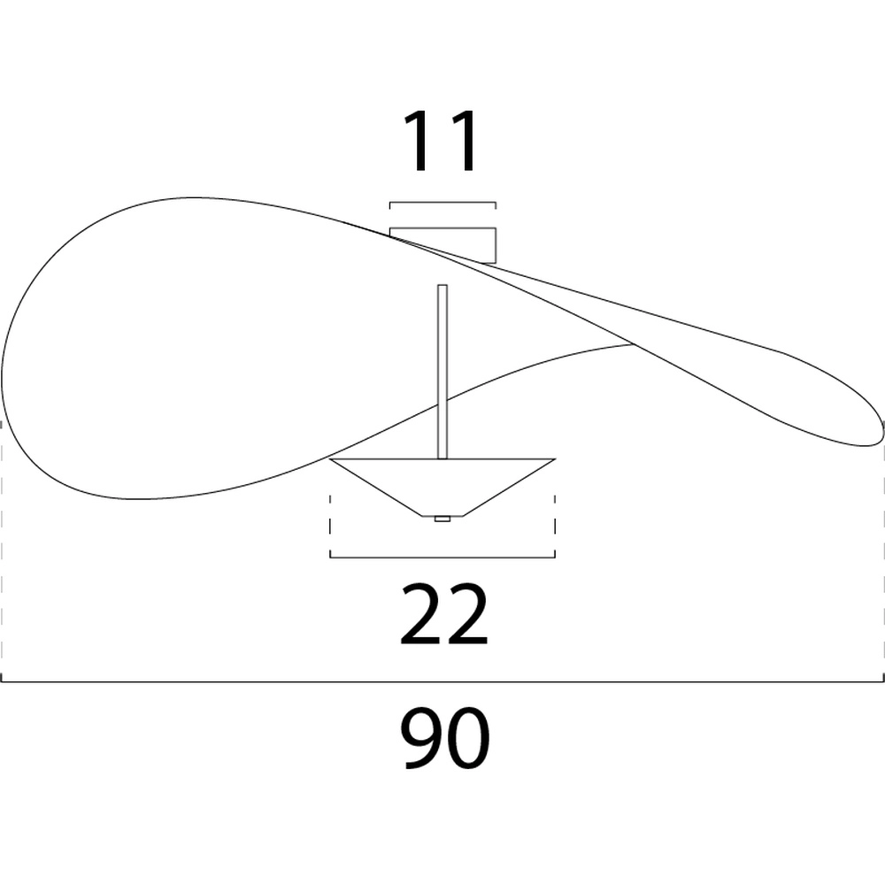 Lampe de plafond danoise Lente Ø90cm - sable Masterlight 8718121407173