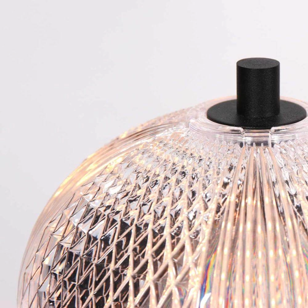 Lampe de table Geripu Noir avec verre transparent Steinhauer 8712746173789