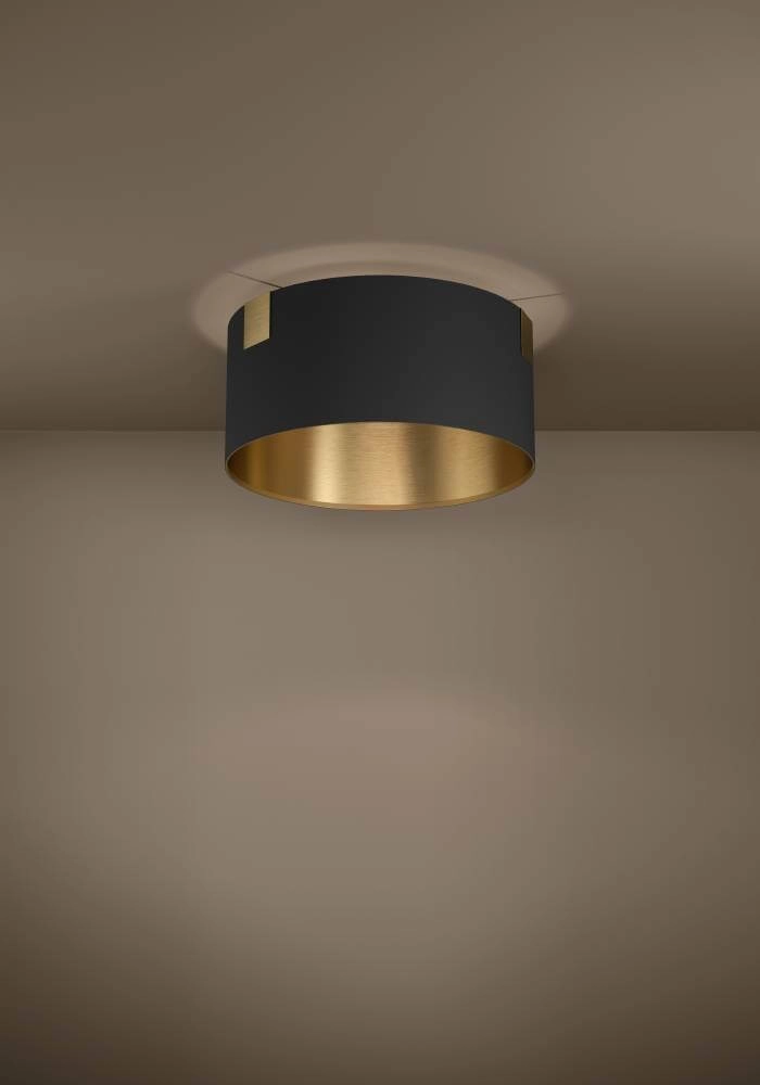 Plafonnier Tortola 1 Ø 45cm - noir avec or Stars of Light 9002759399634