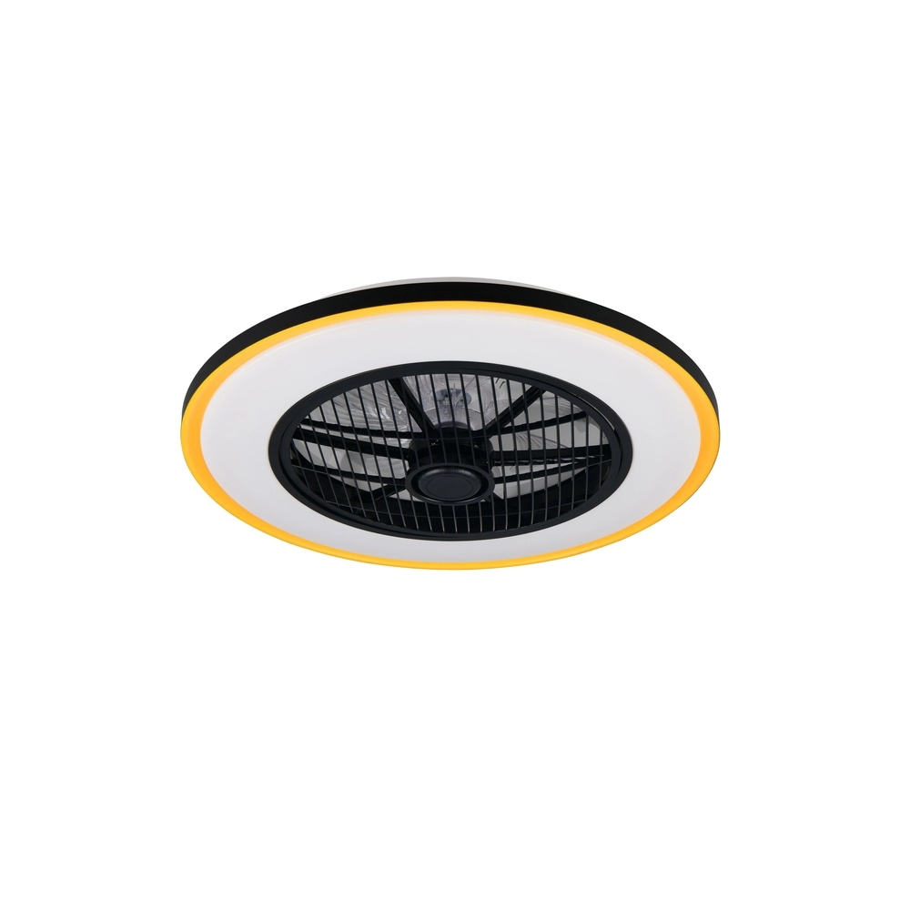 Ventilateur de plafond Varpula noir avec or Trio 4017807688597
