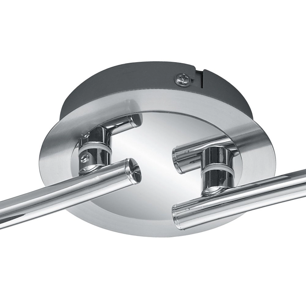 Spot de plafond LED Levisto 4 lumières nickel mat Trio 4017807281712