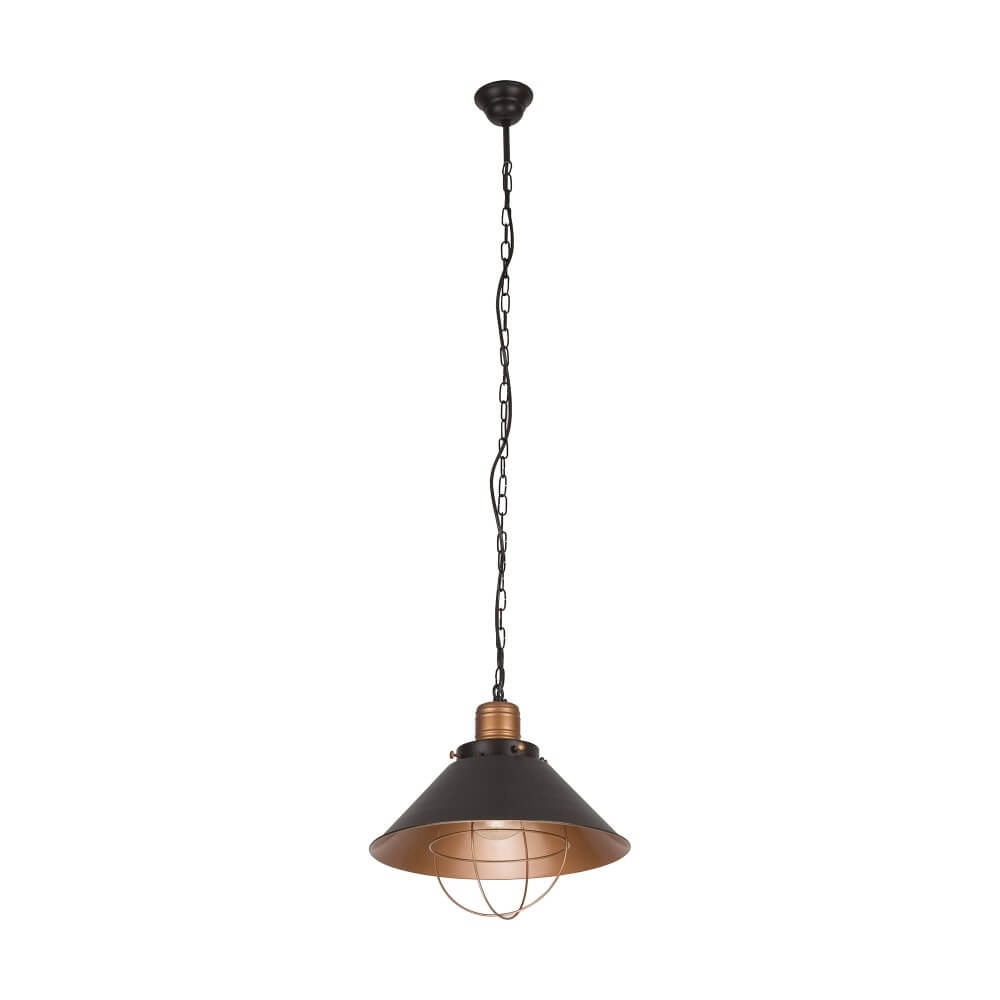 Lampe suspendue rurale Garret Ø 34 cm Lyora 5903139644396