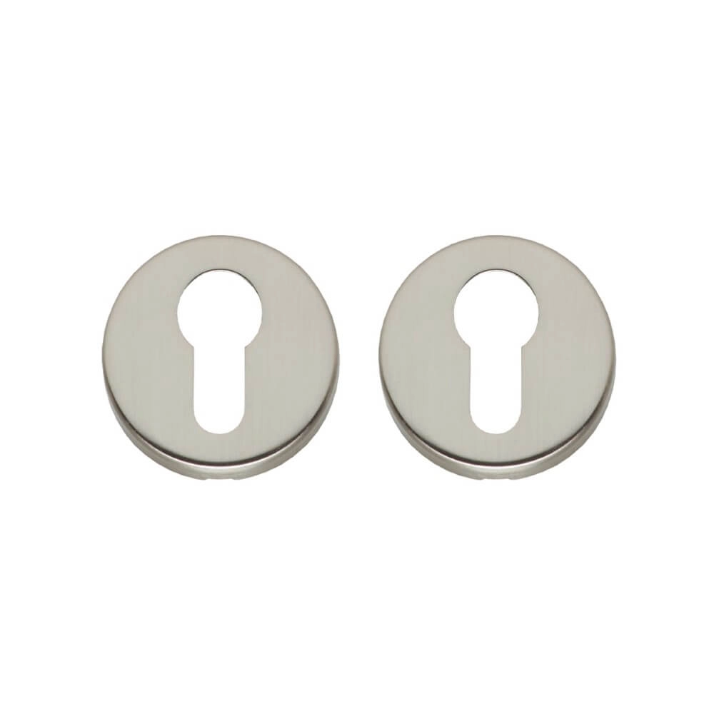 Lot de 2 rosaces cylindriques Tira Rond nickel mat caché Lot de 2 rosaces cylindriques Tira Rond nickel mat caché