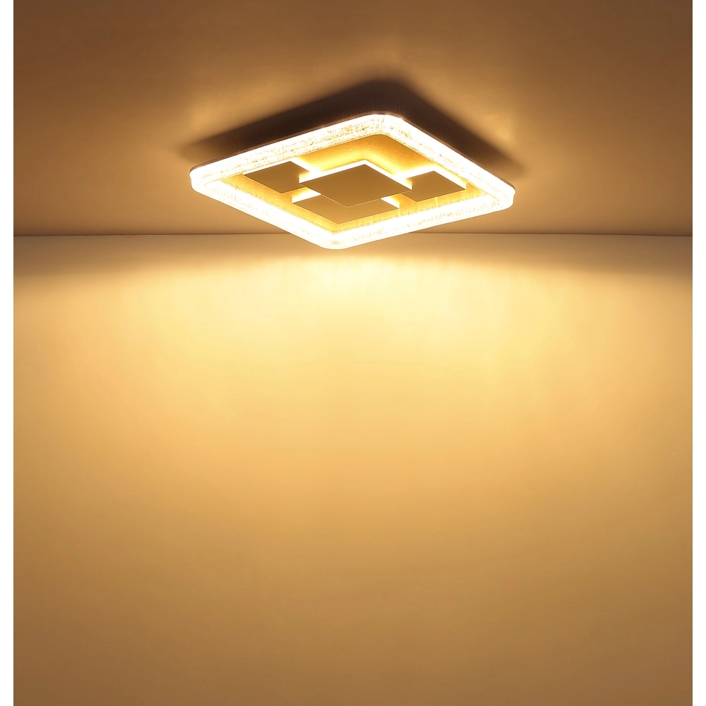 Éclairage de plafond Loraine avec un carré d’effet unique Globo 9007371580286