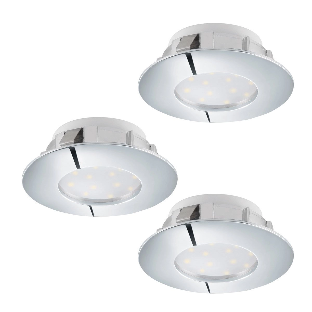 Spot LED Pineda (3) 3x6w - 3000K - 7,8cm chromé
