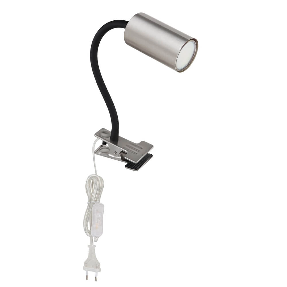 Lampe à pince noire Robby avec nickel Globo 9007371430888