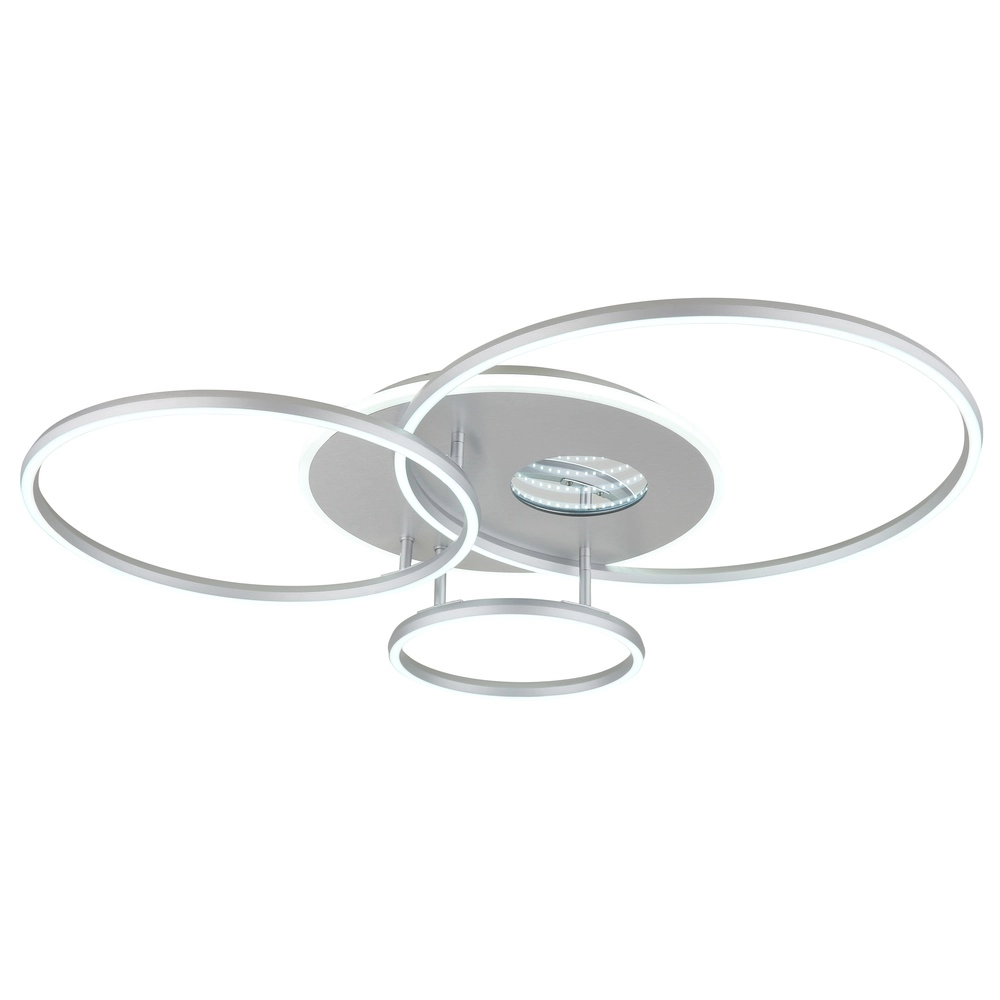 Lampe de plafond moderne Invertina Gris argenté 90 cm Globo 9007371575404