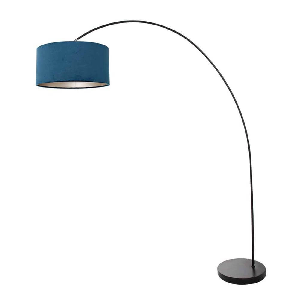 Lampe à arc Solva noir avec capuche bleue Steinhauer 8712746174748