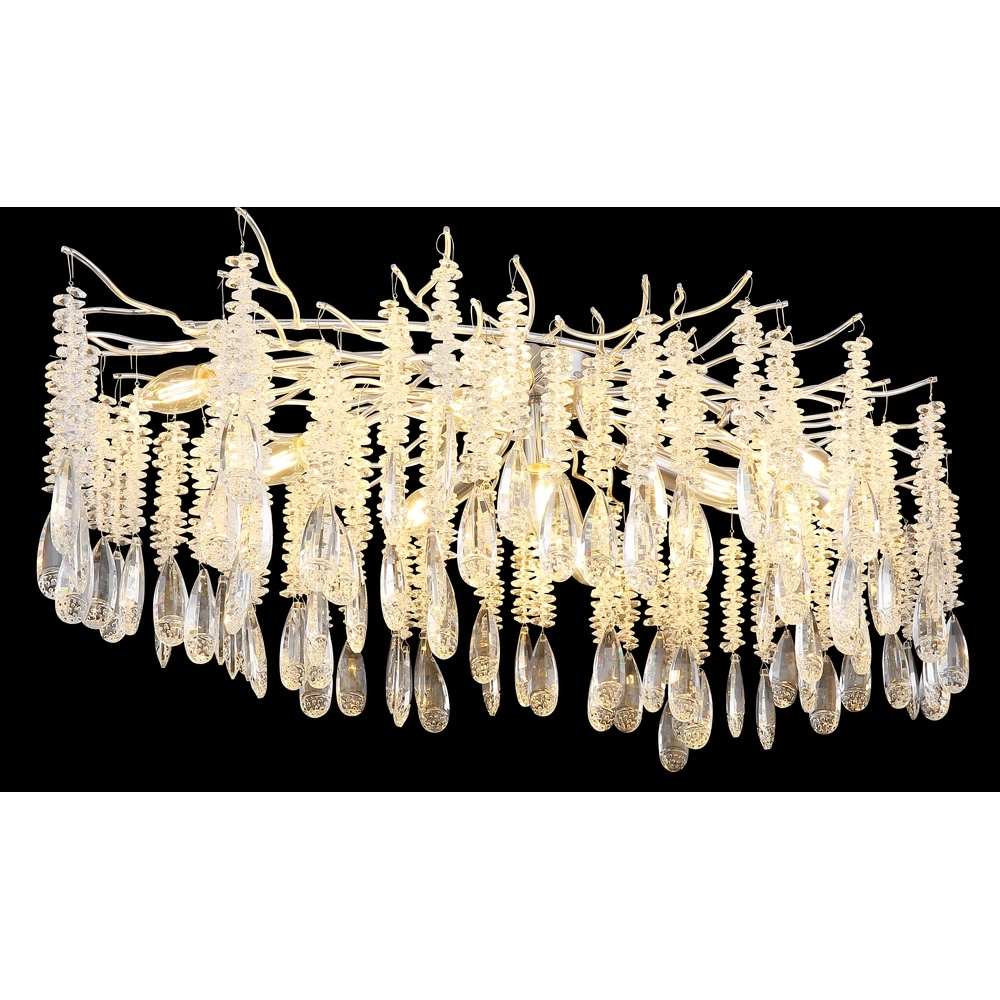 Lampe de plafond Kinga Gris argenté 100 cm Globo 9007371578986