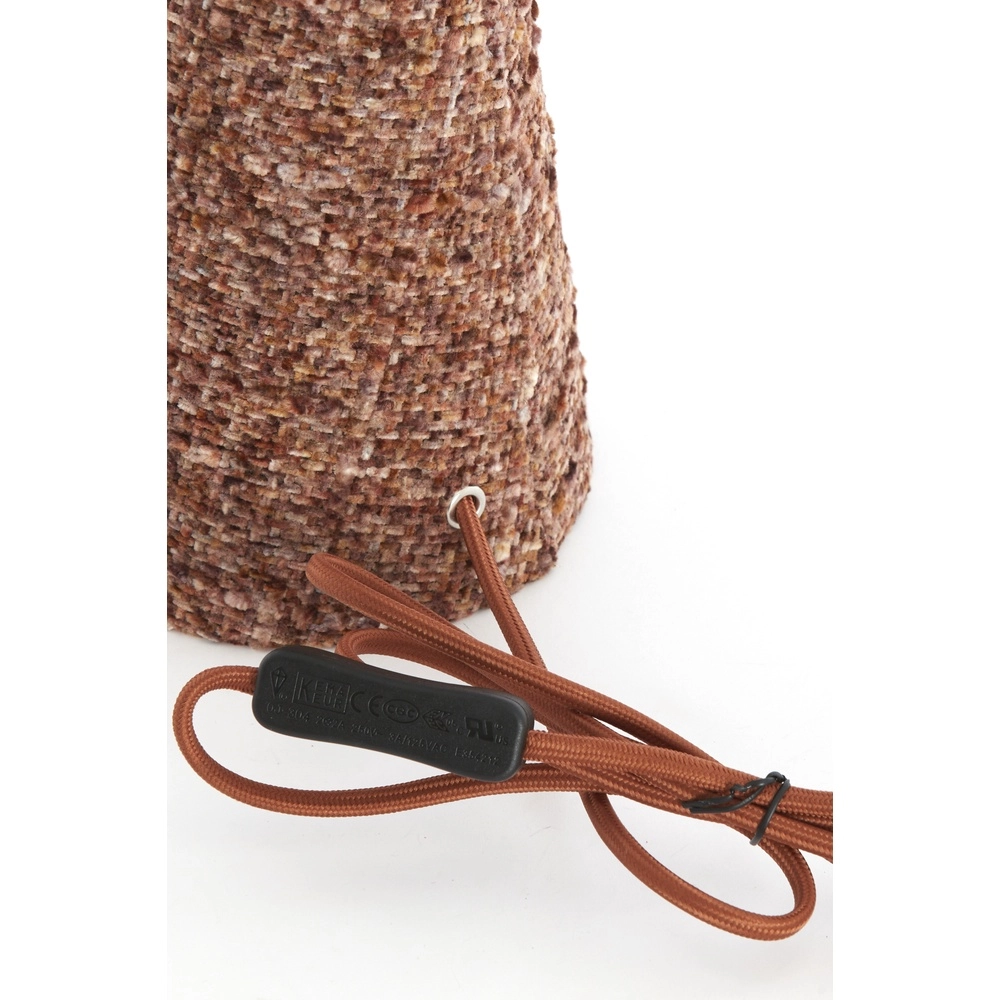 Lampe de table boucle Micky 58 cm - bourgogne Light & Living 8717807834197