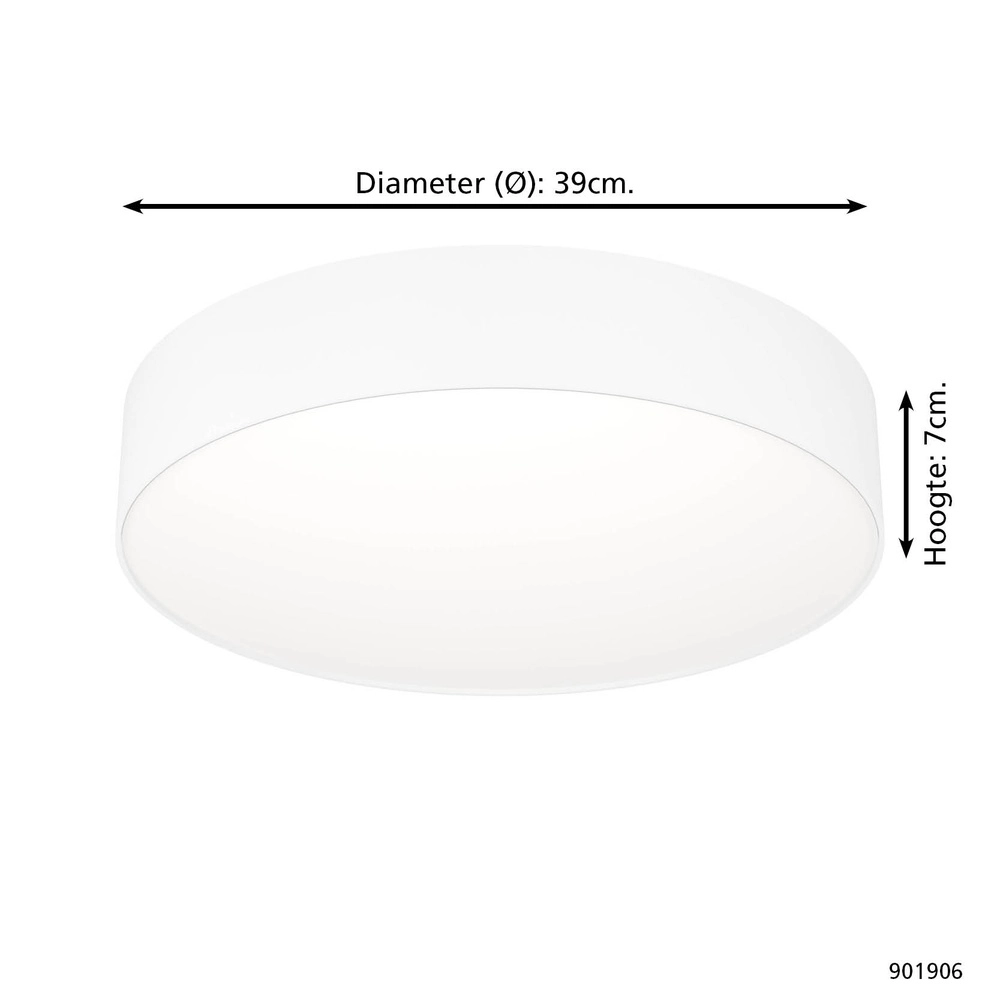 Plafonnier design Gallizzi-Z smart blanc Ø 39cm Eglo 9008606358199