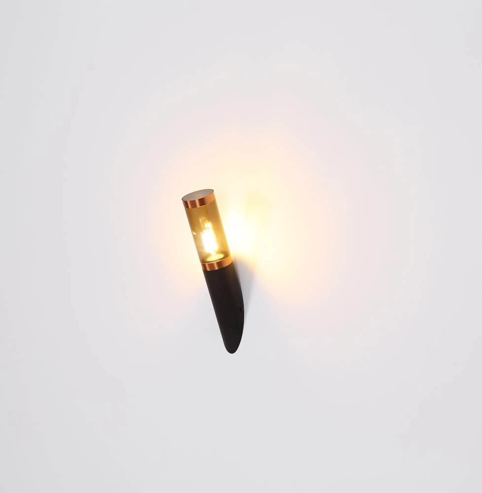 Lampe d'extérieur Boston noir avec du cuivre rouge Globo 9007371436927